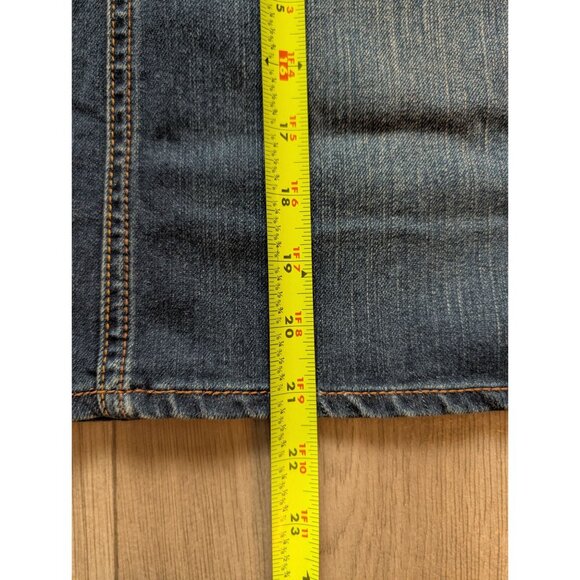 Levis Womens Denim Pencil Skirt Blue Mid-Rise Button Closure Back Pockets Size M - Picture 10 of 10